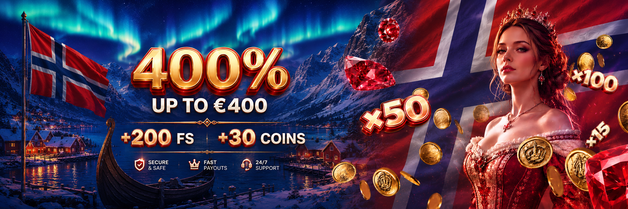 SpinEmpire Casino Norway — 400% Welcome Bonus